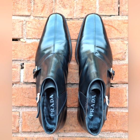 PRADA Double Monkstrap Ankle Boots (Mens Size 9.5 - Read description below) - Picture 4 of 16